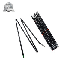 factory price 7 section anodized extruded aluminum tent pole